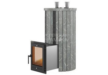 Печь для бани Эверест "Steam Master 44 INOX (ИНОКС)" Ламель Талькохлорит, S-20