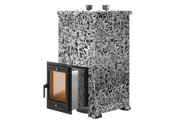Печь для бани Эверест "Steam Master 44 INOX (ИНОКС)" Пироксенит Элит, S-40