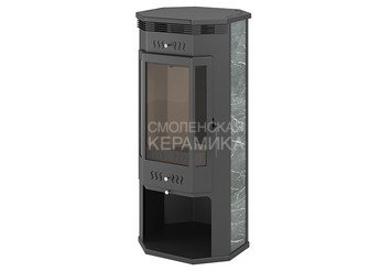 Печь-Камин ASTON 11кВт (180 м3) пристенно-угловой Ø 150мм Талькохлорит