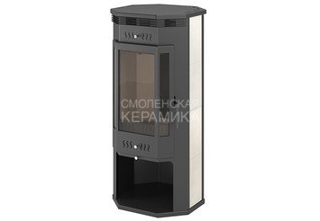 Печь-Камин ASTON 11кВт (180 м3) пристенно-угловой Ø 150мм