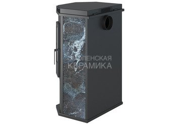Печь-Камин ASTON 12 кВт (200 м3) Призматик с плитой (Амфиболит)