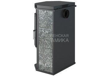 Печь-Камин ASTON 12 кВт (200 м3) Призматик с плитой (Пироксенит Элит)