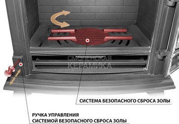 Печь-камин Везувий AST-13К "Антрацит"