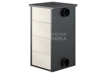 Печь-Камин ВЕЗУВИЙ ПК-01 (270) с плитой беж. 9 кВт (150 м3) Ø 115 мм