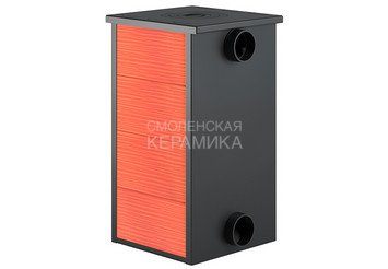 Печь-Камин ВЕЗУВИЙ ПК-01 (270) с плитой красн. 9 кВт (150 м3) Ø 115 мм