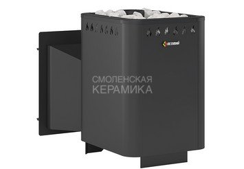 Печь ВЕЗУВИЙ Русичъ Антрацит 16 Панорама "М"