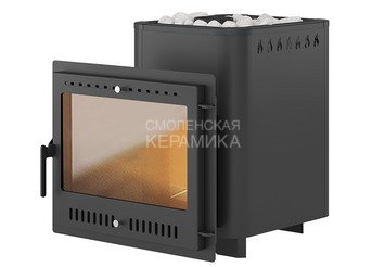 Печь ВЕЗУВИЙ Русичъ Антрацит 16 Панорама "М"