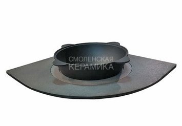 Плита чугунная 1-конф. ПУ1- 17, 557х557 угловая под казан (Рубцовск)