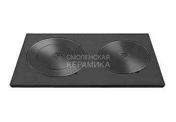 Плита Усиленная двухконфорочная 4В (410х710)