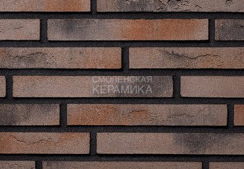 Плитка ручной формовки Real Brick Коллекция 1 ригель, RB 1-07 пепел