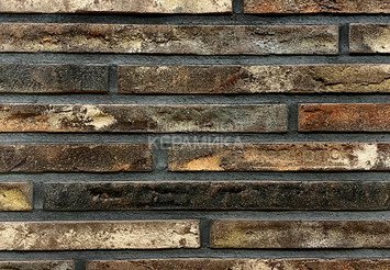 Плитка ручной формовки Real Brick Коллекция 10 Антик ригель 490, RB 10-04 бордовый