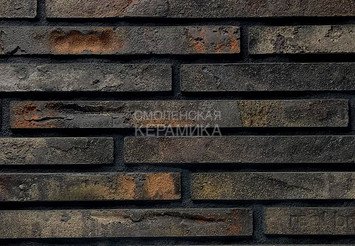 Плитка ручной формовки Real Brick Коллекция 10 Антик ригель 490, RB 10-13 спейс грей