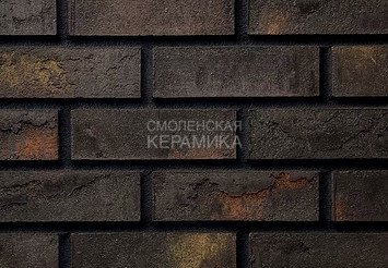 Плитка ручной формовки Real Brick Коллекция 12 WDF, RB 12-09 чёрный магнезит