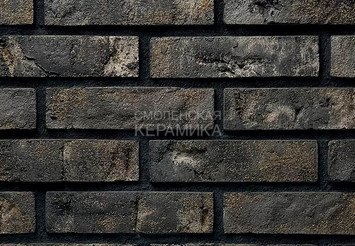 Плитка ручной формовки Real Brick Коллекция 4 Loft, RB 4-13 графитовый