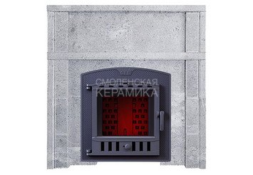 Портал для банной печи из камня Талькомагнезит