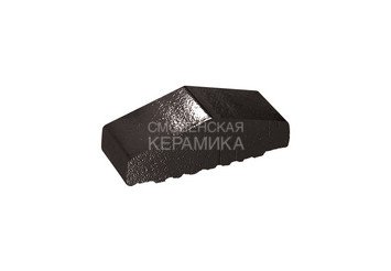 Профильный кирпич полнотелый King Klinker 180/120x65x58 ониксовый черный (17)