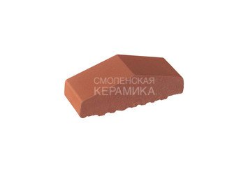 Профильный кирпич полнотелый King Klinker 180/120x65x58 рубиновый красный (01)