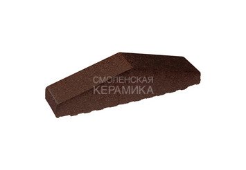 Профильный кирпич полнотелый King Klinker 310/250x65x78 коричневый глазурованный (02)