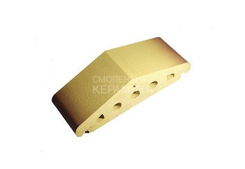 Профильный клинкерный кирпич ZG Clinker К25 желтый тушевой
