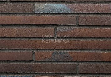 Ригельная клинкерная плитка Stroher 455 BRAUN-BLAU 14 мм