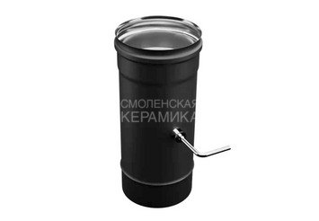 Шибер (430/0,8 мм / эмаль /600° черная) Ф115 BLACKSIDE