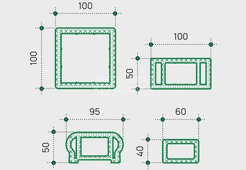 Система ограждений EasyDecking Co-Extrusion White