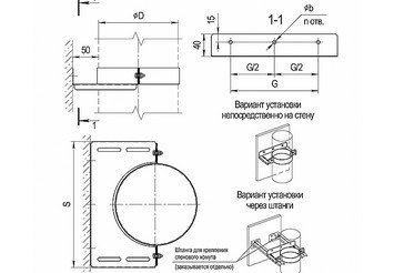 Штанга для стен. хомута ( AISI 430) L 250