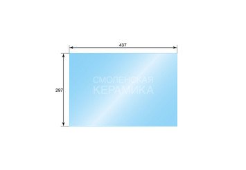 Стекло ASTON 600 (0,297х0,437) каминная топка