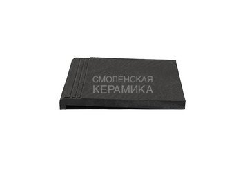 Ступень фронтальная для лестниц WEECO Берлин 34х33 cм, цвет графит