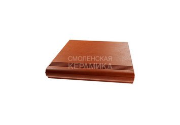 Ступень из полимерного композита рядовая ZKING Verona красная