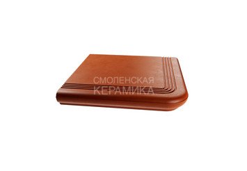 Ступень из полимерного композита угловая ZKING Verona красная