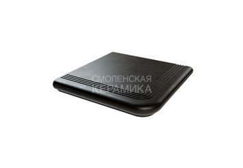 Ступень из полимерного композита угловая ZKING Verona темно-коричневая