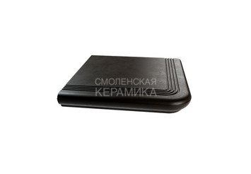 Ступень из полимерного композита угловая ZKING Verona темно-коричневая