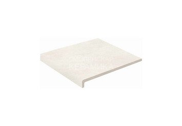 Ступень прямая противоскользящая Peldano recto, C3 Exagres Provenza Bianco, 33x33 см