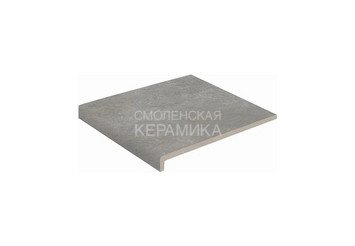 Ступень прямая противоскользящая Peldano recto, C3 Exagres Provenza Nebbia, 33x33 см