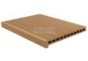 Ступень террасная композитная CM Stair New, 3000x305x25мм, Teak (Тик)