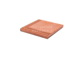 Ступень угловая для лестниц WEECO Берлин 34х34 см, цвет терракот