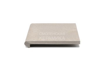 Ступень угловая для лестниц WEECO Флоренция 36х36 см, цвет светло-серый
