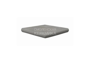 Ступень угловая противоскользящая Cartabon ML, C3 Exagres Provenza Nebbia, 33x33 см