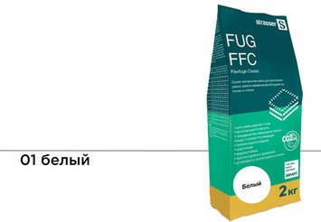 Сухая затирочная смесь STRASSER для узких швов, белый (1 - 6 мм) 72955 FUG FFC 01