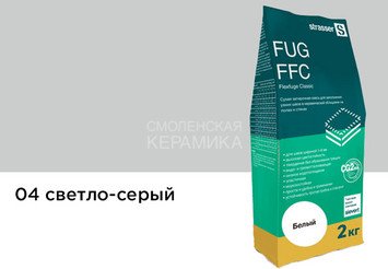 Сухая затирочная смесь STRASSER для узких швов, светло-серый (1 - 6 мм) 72958 FUG FFC 04
