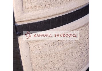 Тандыр керамический Амфора "Поручик" с поворотной крышкой (в комплекте с подставкой)
