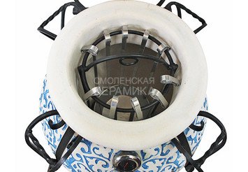 Тандыр керамический Арттандыр "Венецианский купец" Blue с откидной крышкой