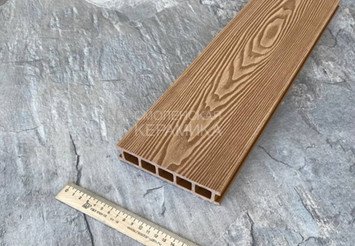 Террасная доска двусторонняя пустотелая Latitudo Euro 3D 139х27х3000 мм, Орех