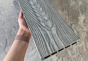 Террасная доска Latitudo 3D-Wood, 150х24х3000 мм, Серый