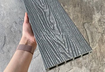 Террасная доска Latitudo 3D-Wood, 150х24х3000 мм, Серый