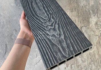 Террасная доска Latitudo 3D-Wood, 150х24х4000 мм, Графит