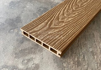 Террасная доска Latitudo 3D-Wood, 150х24х4000 мм, Орех