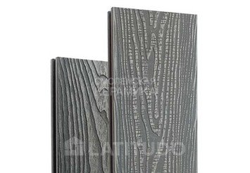 Террасная доска Latitudo 3D-Wood, 150х24х4000 мм, Серый