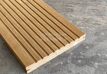 Террасная доска Latitudo Solid-152 полнотелая 152x20x3000 мм, Орех